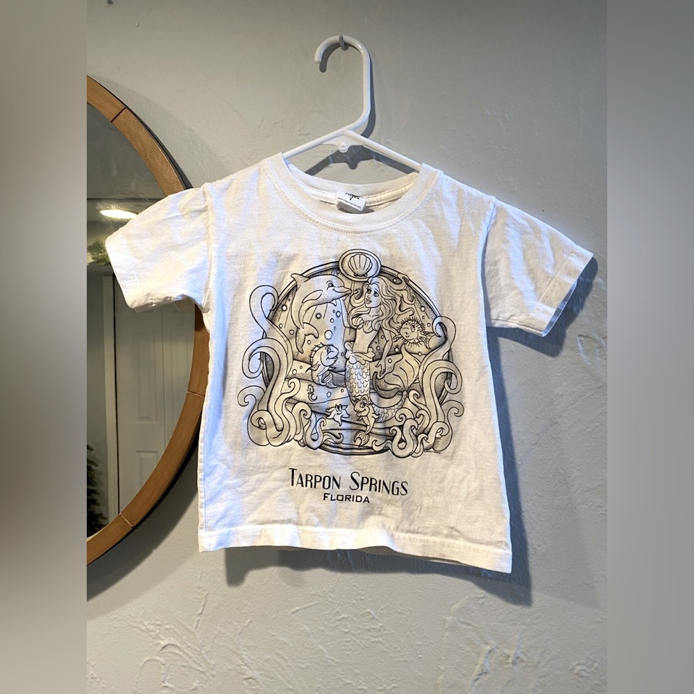 Magic Tshirt Toddler Girl Mermaid Color Changing Cotton Tshirt